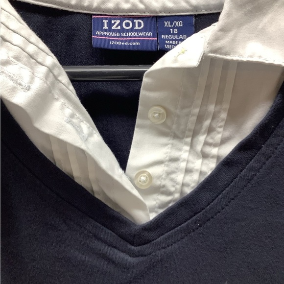 Izod Girls Size XL/18 Dark Blue Uniform Top Bundle 3pcs. Preloved - Picture 8 of 13